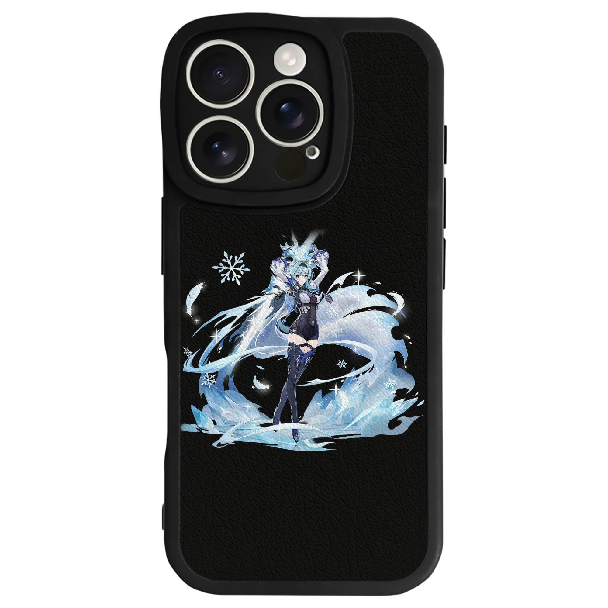 げんし神 优菈 ゆうら genshin Yūra 【iPhone 16シリーズ対応】シリコンスマホケース（レザー調） 材質：シリコン